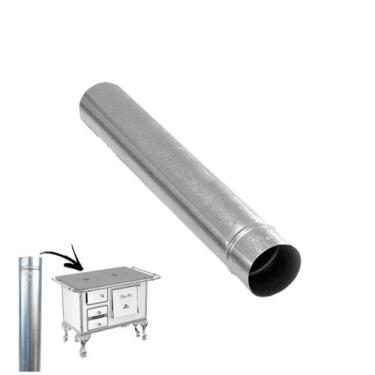 Imagem de Cano Para Chaminé Fogão a Lenha Galvanizado 33cm 115mm - 1816 Hedlund