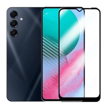 Imagem de Película de Vidro Compatível Samsung Galaxy M54 Proteção Total da Tela Borda Preta