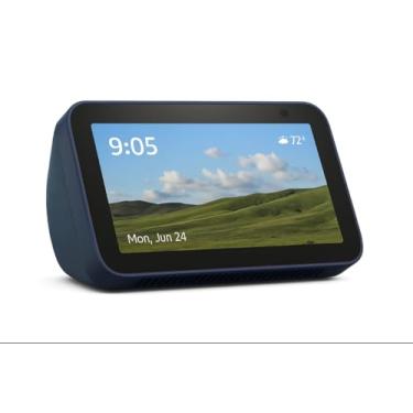 Imagem de Speaker Com Inteligência Artificial - Alx. E. Show 5 - Geração 3 - Assistente de Voz, Tela Touch 5" - Som Potente, Design Compacto - Comanda outros dispositivos – Branca, Preta ou Azul (Azul)
