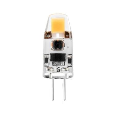 Imagem de QIROGKC 10 unidades de lâmpadas LED G4 2W 3W COB AC/DC12V-24V regulável iluminação 360° chip de safira pacote com 10 07052W luz branca quente (2700K-3000K)