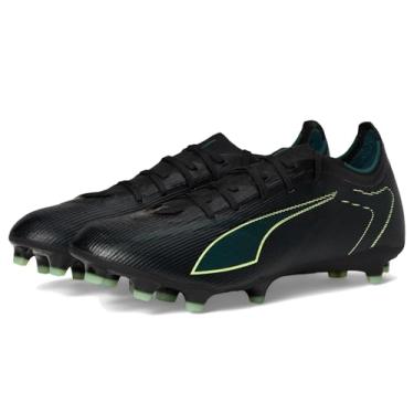 Imagem de PUMA Tênis masculino Ultra Match firme, artificial, chuteiras de futebol de solo, Preto-efervescente Terrain verde-claro Ah25, 40