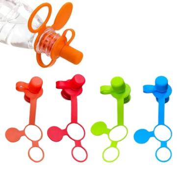 Imagem de Bico de garrafa de água para crianças, adaptador de topo de copo infantil - Bico de garrafa de água reutilizável à prova de derramamento para bebês, crianças, viagens, casa, creche