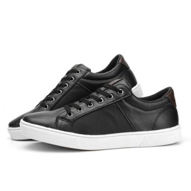 Imagem de Sapatenis Tênis Casual Masculino Preto Confort STMW - WSHOES, Preto, 4