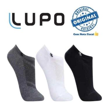Imagem de Kit 12 Pares De Meias Lupo Sport Invisível, Kit chumbo, M (37-40)