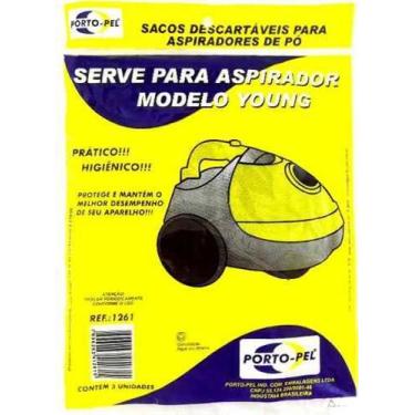 Imagem de Saco Descartável Para Aspirador Modelo Young. - Porto Pel