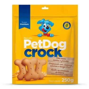 Imagem de Biscoito Super Premium Petdog Crock - Natural 250G - Nicapet