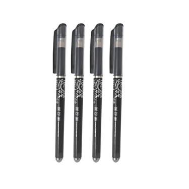 Imagem de Kit 4 Caneta Apagável Mágica Ponta Fina 0.5mm Preto Fantasminha Canetas Que Apaga (Preto)