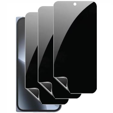 Imagem de YIEDBCX Pacote com 3 protetores de tela de privacidade para Google Pixel 10 Pro Fold, protetor de tela frontal externo antiespião película macia