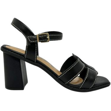 Imagem de Sandália Feminina Casual Social Dia a Dia Passeio Trabalho Salto Grosso Ultra Conforto Ramarim 2550203