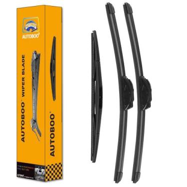 Imagem de Limpadores de pára-brisa AUTOBOO 40cm + 40cm com 30cm Traseiro Jeep JL