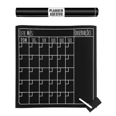Imagem de Calendário planner adesivo lousa planejamento mensal semanal - Yeet