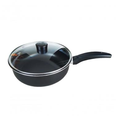 Imagem de Frigideira Funda Antiaderente 24cm Com Tampa Profissional