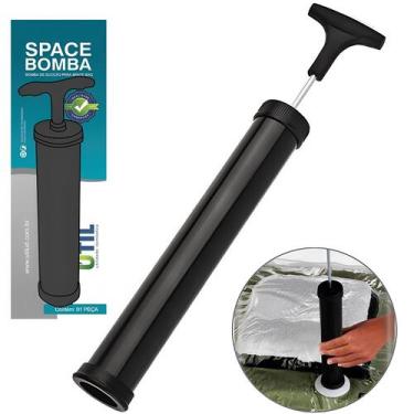 Imagem de Bomba Plástica Para Saco A Vácuo Vac Bag De Ar Para Viagem - Útil