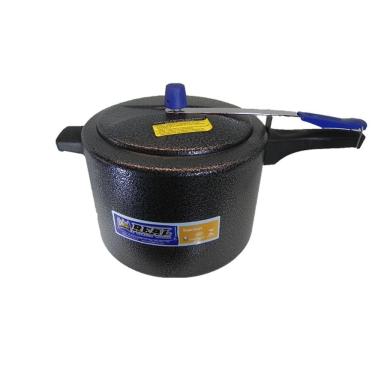 Imagem de Panela De Pressão 7 Litros Real Em Alumínio Preto Craquelado