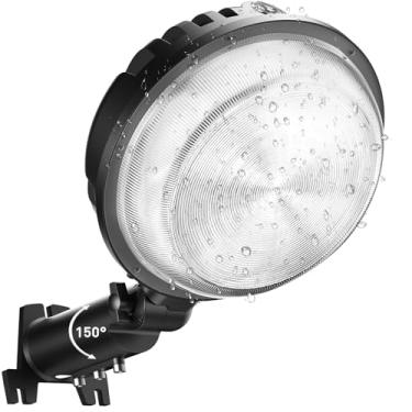 Imagem de Dimgogo Luz De Celeiro Led De 150 W, Luzes De Área De Quintal De 20.000 Lm, Iluminação Externa Do Anoitecer Ao Amanhecer Com Fotocélula, Ângulo Ajustável De 6.500 K, Luz Natural, Iluminação Pública