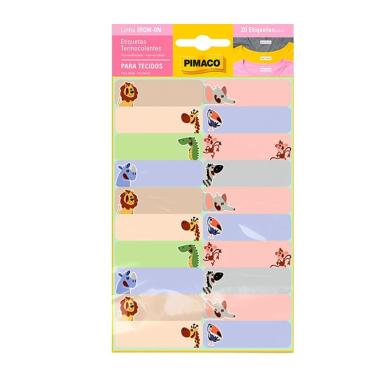 Imagem de Etiqueta termocolante Baby Bichos com 20uni Pimaco