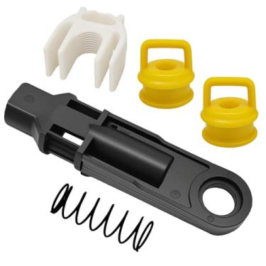 Imagem de Kit de reparo de bucha de cabo de câmbio de transmissão de 5 peças 14104 15276979 52855956AG compatível com Chevy Silverado 1500 2500 3500 4.3L 5.3L 6.0L 6.2L 6.6L GMC Buick Cadillac Dodge RAM Jeep