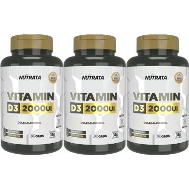 Imagem de Kit 3X Vitamina D3 - 60 Cápsulas - Nutrata-Masculino
