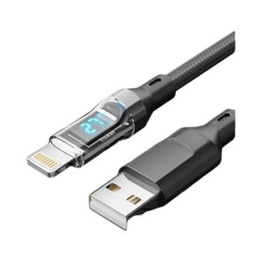 Imagem de Cabo PD Transparente De Carregamento Rápido 27W USB a Tipo-C Para Ligh