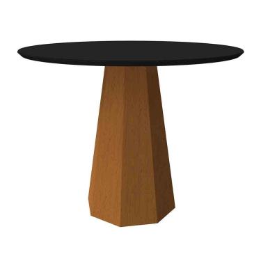 Imagem de Mesa Isis 100X100Cm - Ypê/Preto