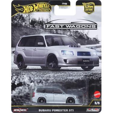 Imagem de Hot Wheels Premium Car Culture Collectible Toy Car, 1:64 Scale Die-Cast Subaru Forester STI, Ronin Run 2 Vehicle with Real Riders Tires