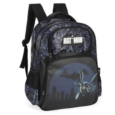 Imagem de Mochila Batman Grande de Costa Reforçada Juvenil Preto