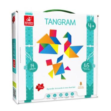 Imagem de Tangram Quebra-Cabeça Educativo e Pedagógico - 62 peças - Brincadeira 