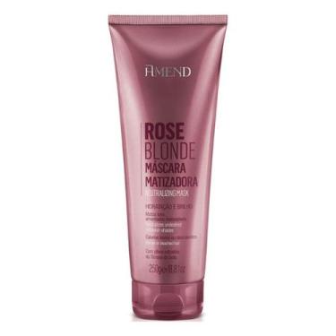 Imagem de Máscara Matizadora Anti Reflexos Amarelados Amend Tom Rose Blonde 250g