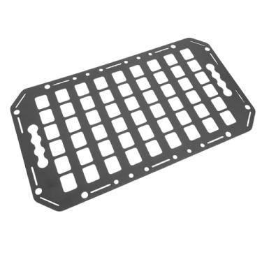 Imagem de Luocute Painel Molle da Cama do Caminhão, Organizador de Armazenamento de Carga de Alumínio Com de Trilho L para Sedans, SUVs, Picapes, Caminhões, Trailers, Veículos de Acampamento,