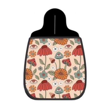 Imagem de Lixeira De Carro Organizador Cogumelos Psicodélicos Brilhantes