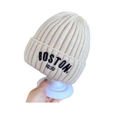Imagem de Gorro De Lã Tricotado Para Meninos E Meninas, Quente, À Prova De Vento