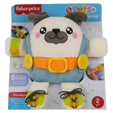 Imagem de Pelúcia Pug Hora De Se Vestir Fisher Price Mattel Hyc29
