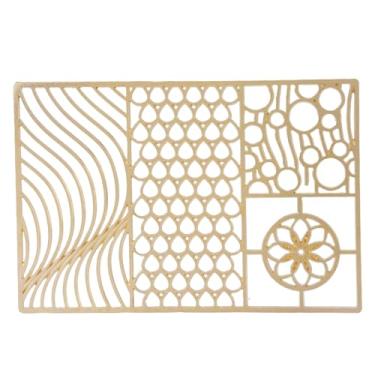 Imagem de Bandeja de design de gelo de cobre DIY Cubo de gelo Placa de carimbo Acessórios de bartender para coquetéis Amantes de uísque Bourbon Material de cobre premium Fabricação rápida (C03)