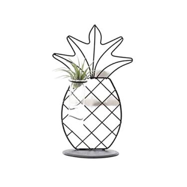 Imagem de Vaso de flores decoração linhas minimalistas abstrato vaso de ferro seco vasos de flores secas ornamentos de flores nórdicas vasos para decoração de flores (cor: B2) (C3)