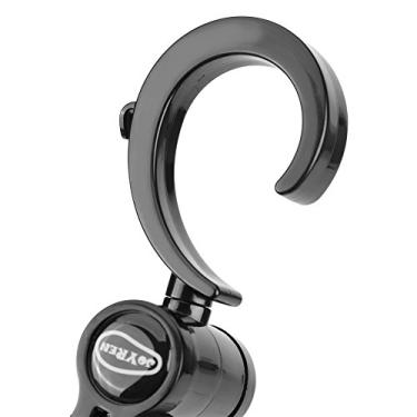 Imagem de Hyuduo Gancho para Carrinho de bebê Com Rotação de 360 ​​graus, Acessórios de Cabide de Plástico ABS Com Gancho e Laço para Bolsas de Fraldas, Bolsas de Compras, Capacidade Máxima