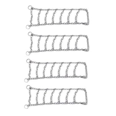 Imagem de Peças de carro RC compatíveis com Traxxas para TRX4M para Defender D90 D110 para Bronco 1/18 RC Crawler peças de atualização de carro correntes de neve de pneu de aço corrente antiderrapante (4 peças)