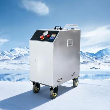 Imagem de Máquina de jateamento de gelo seco industrial para limpeza pesada, sistema portátil de limpeza de gelo seco para remoção de óleo, ferrugem e tinta