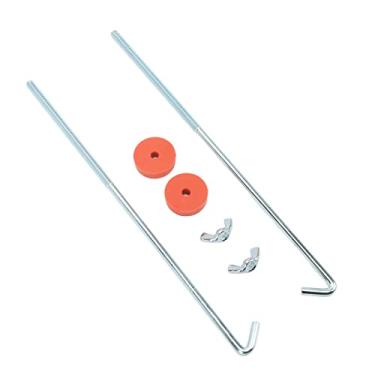 Imagem de Generic Kit Universal de Fixação de Bateria Cromada Com Parafusos de Gancho J para Retenção Segura da Bateria Em Carros Liga de Alumínio de 10 "de Aço para Carros de Corrida