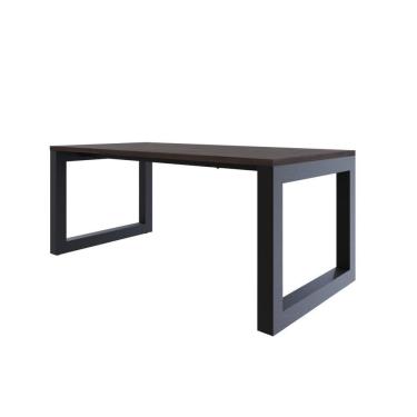 Imagem de Mesa De Jantar Bronx 180x90x77cm Brmj9180 Terracota - Est.preta Terracota/est.preta