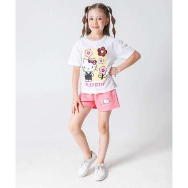 Imagem de Conjunto Infantil Manga Curta Hello Kitty Tam 4 a 10 R-78124 - SANRIO,