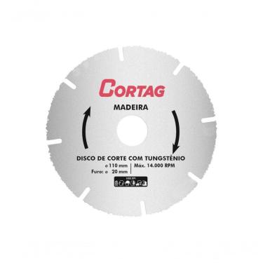 Imagem de Disco Corte Cortag C/Tungstenio 110Mmx20Mm Blister