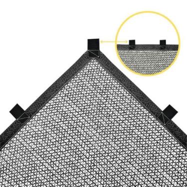 Imagem de Tela Sombrite Hortas/Estufas 50% Preto 2X5 Bainha/Alças - Azvtelas&Som