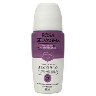 Imagem de Desodorante Roll-on Antitranspirante Algodão 72h Rosa Selvagem 85ml