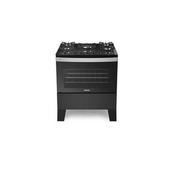 Imagem de Fogão de Piso Itatiaia 5 Bocas Mesa de Vidro Temperado Plus Preto – Bivolt Bivolt