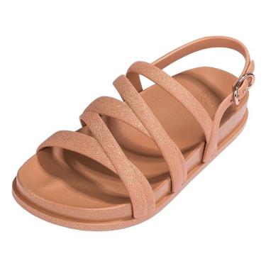 Imagem de Sandalia Feminina Glitter Conforto Zaxy Shine 18889