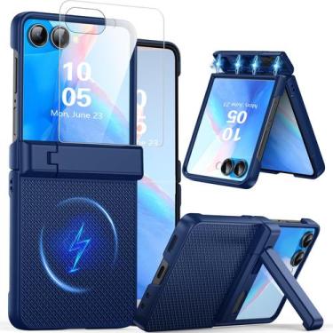 Imagem de Capa Oterkin para Samsung Galaxy Z Flip 7, magnética, à prova de choqu