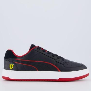 Imagem de Tênis Puma Ferrari Caven 2.0 Preto e Branco, 40