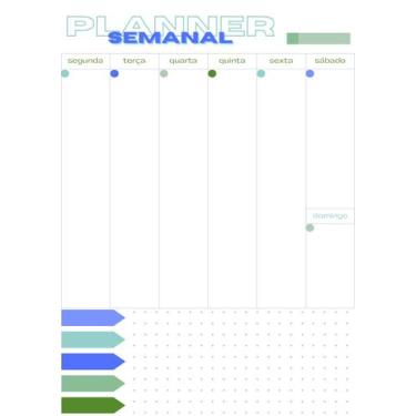 Imagem de Bloco Organização Planner Planejador Semanal A5 Permanente - 4811.pape
