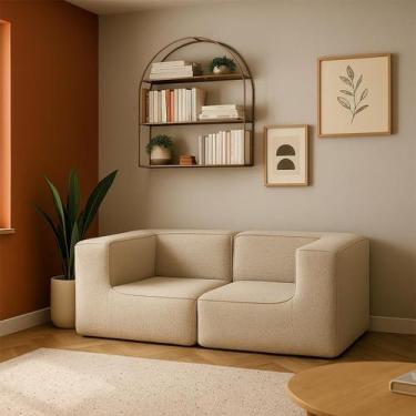 Imagem de Sofá Modular Flow Boucle- 2 Lugares - 2 Cantos - Inflow Sofá, Bege