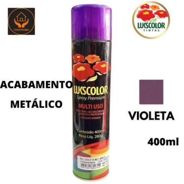 Imagem de Tinta spray 360ml violeta metalico lukscolor